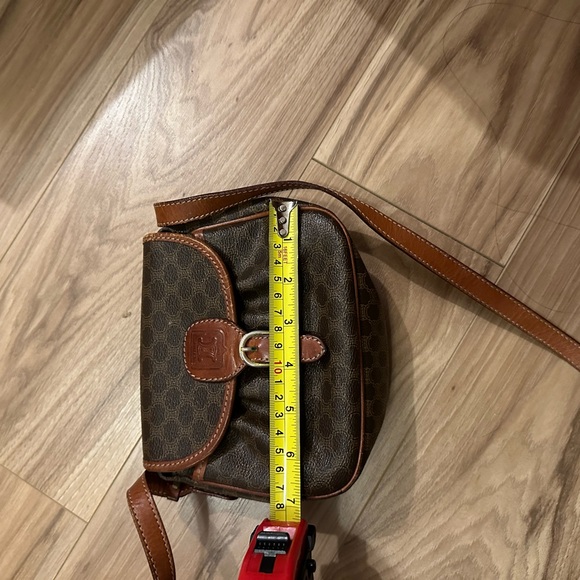 Celine brown macadam coated bag - Picture 6 of 9